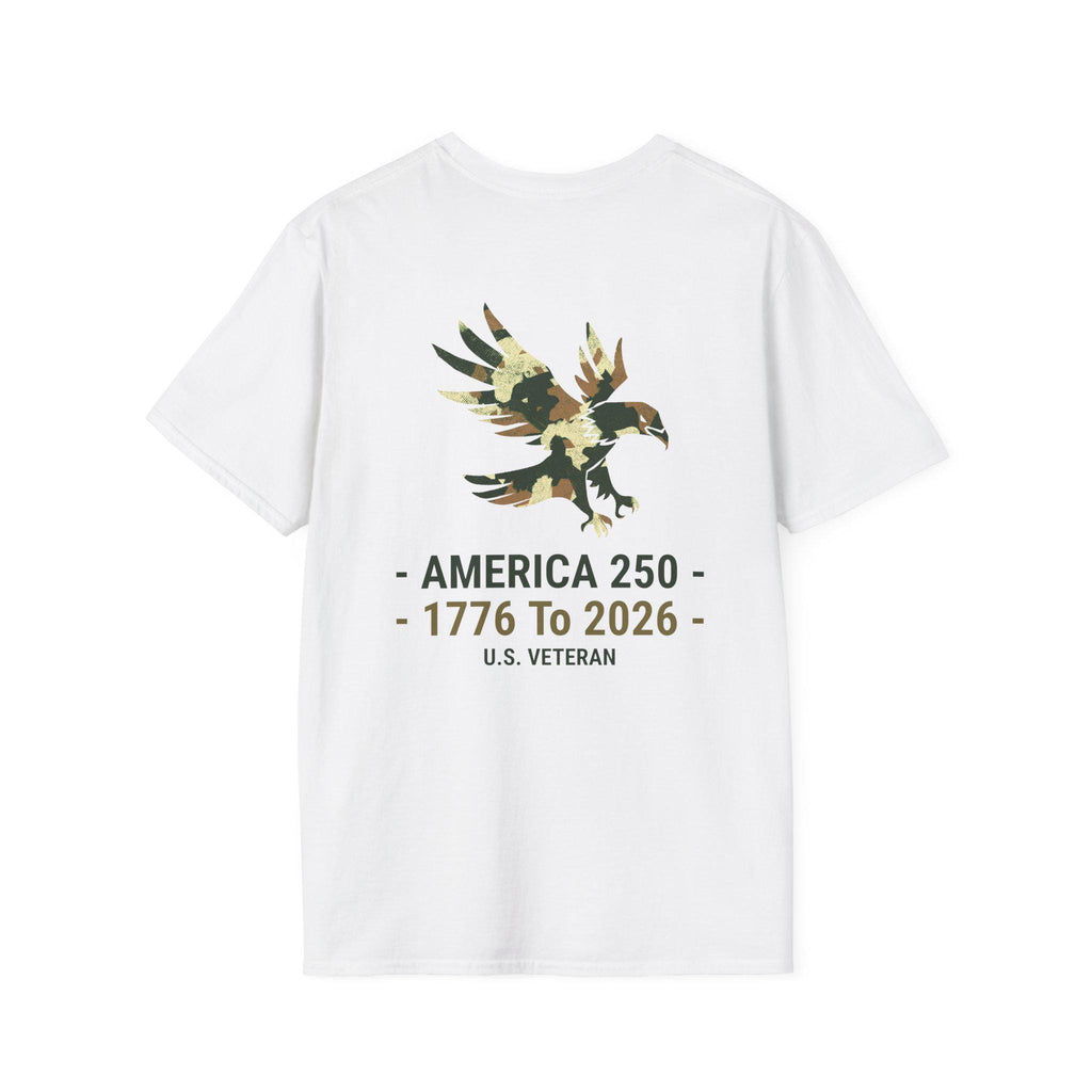 America 250 Eagle Camouflage T-Shirt | 1776 to 2026 U.S. Veteran